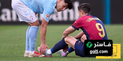 شكوك كبيرة حول لحاق ليفاندوفسكي بكلاسيكو نهائي كأس الملك