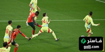 احصائيات الشوط الاول من مباراة اسبانيا و البرتغال