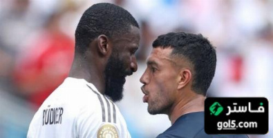  شاهد شجار روديغر مع لاعب باتشوكا